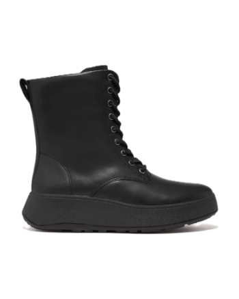 FitFlop F-Mode Lace-Up Flatform all black