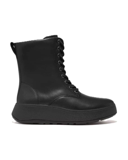 F-Mode Lace-Up Flatform all black