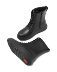 F-Mode Lace-Up Flatform all black