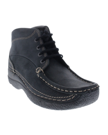Wolky Roll Shoot zwart nubuck black