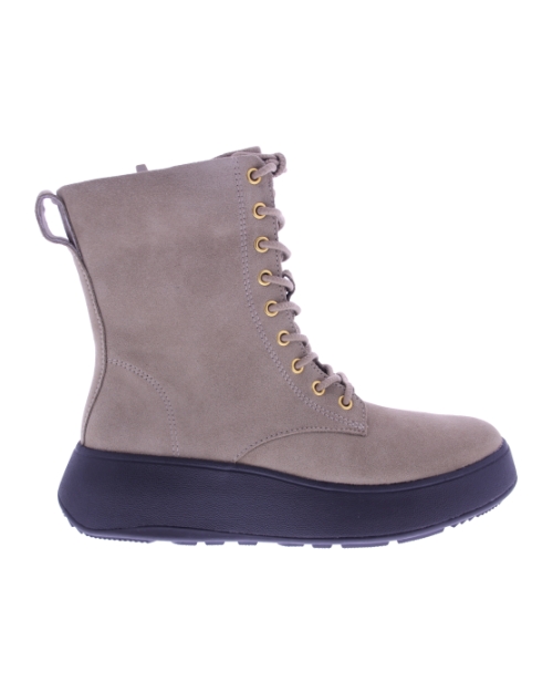 F-Mode Lace-Up Flatform taupe