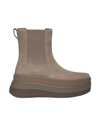 FitFlop F-Mode Stack Suede Chelsea taupe