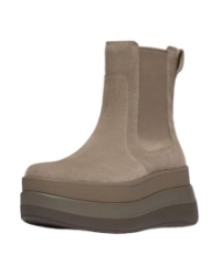 F-Mode Stack Suede Chelsea taupe
