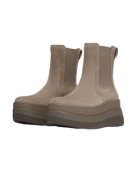 F-Mode Stack Suede Chelsea taupe