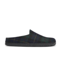 Amsterdam Wrapped Dip green navy plaid