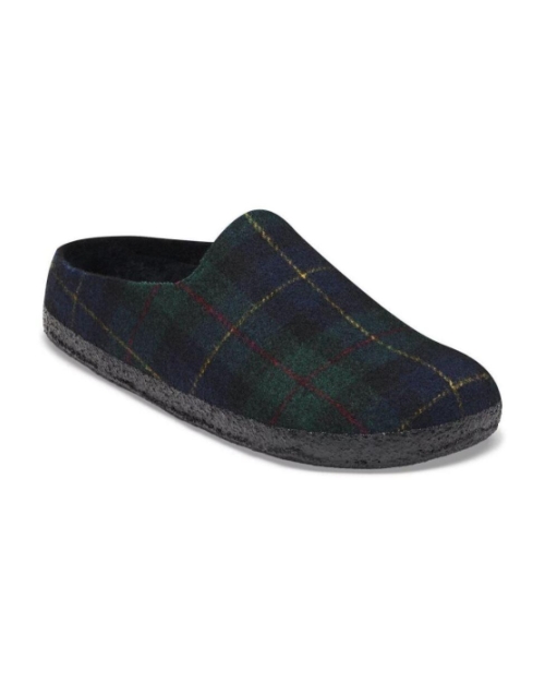 Amsterdam Wrapped Dip green navy plaid
