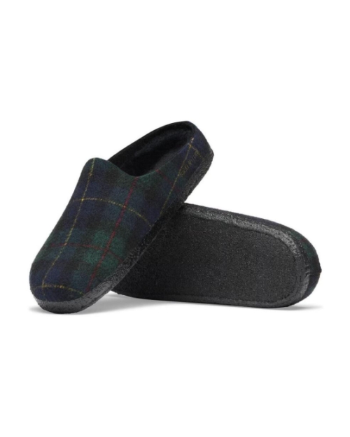Amsterdam Wrapped Dip green navy plaid