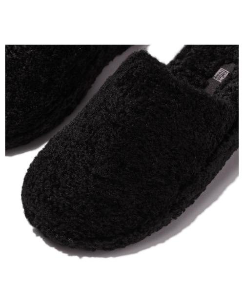 Iqushion Wrapped Mule-Teddy all black