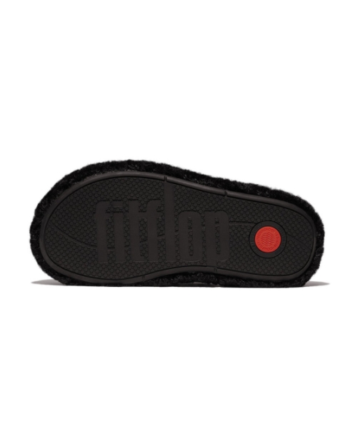Iqushion Wrapped Mule-Teddy all black