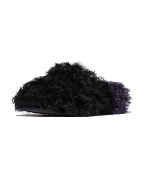 Shuv X Roksanda Curly-Shearling Clogs black/ink