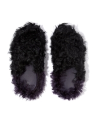 Shuv X Roksanda Curly-Shearling Clogs black/ink