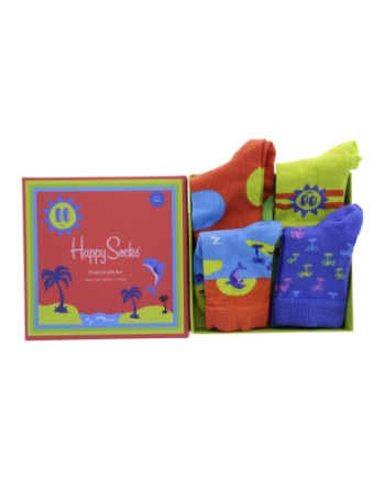 Happy Socks 4-Pack Tropical Gift Set divers
