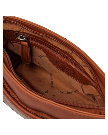 The Chesterfield Brand Schoudertas klein Salerno cognac
