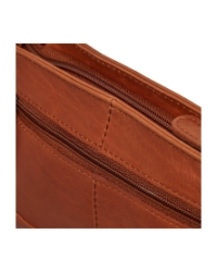 Schoudertas klein Salerno cognac