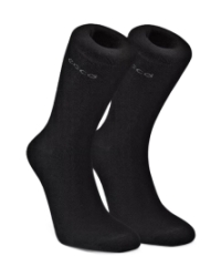 bamboo crew sock black