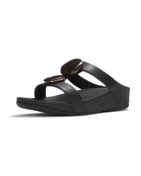 Fino Marbled-Stone H-Bar Slides Black