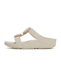Fino Marbled-Stone H-Bar Slides Paris Beige