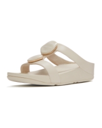 Fino Marbled-Stone H-Bar Slides Paris Beige