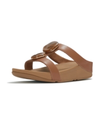 Fino Marbled-Stone H-Bar Slides Deep Tan