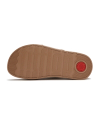 Gen-FF Max Buckle Stripe-Webbing Two-Bar Slides Turmeric/Classic Tan Mix