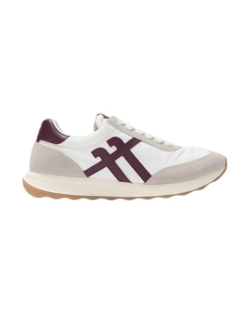 Retro-Q FF Fabric/Suede Trainers Urban White/Dark Merlot