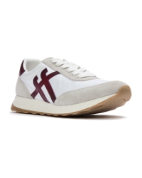 Retro-Q FF Fabric/Suede Trainers Urban White/Dark Merlot
