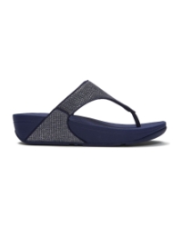 Lulu Shimmerglitz Toe-Post Sandals Nightfall Blue
