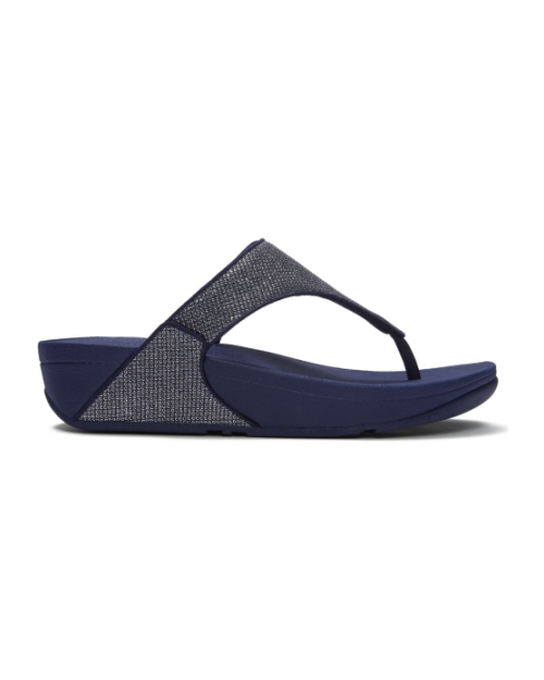 Lulu Shimmerglitz Toe-Post Sandals Nightfall Blue