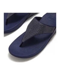 Lulu Shimmerglitz Toe-Post Sandals Nightfall Blue