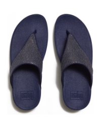 Lulu Shimmerglitz Toe-Post Sandals Nightfall Blue