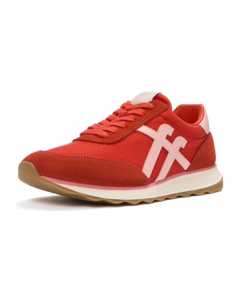 Retro-Q FF Fabric/Suede Sneakers Cherry Tomato/Warm Pink