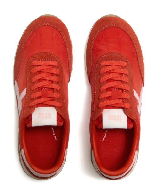 Retro-Q FF Fabric/Suede Sneakers Cherry Tomato/Warm Pink