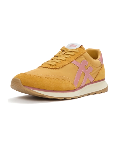 Retro-Q FF Fabric/Suede Sneakers Turmeric/Desert Blush