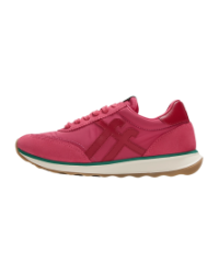 Retro-Q FF Fabric/Suede Sneakers Berry Rose/Marine Green