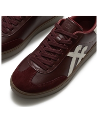 The Dash T-Toe Leather Sneakers Dark Merlot/Urban White