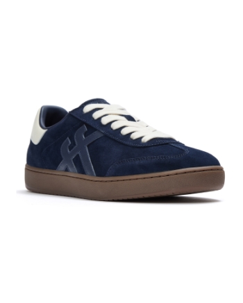 FitFlop The Dash FF Mens Suede T-Toe Trainers Midnight Navy/Cream