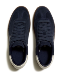 The Dash FF Mens Suede T-Toe Trainers Midnight Navy/Cream