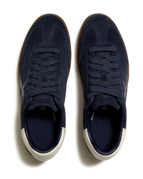 The Dash FF Mens Suede T-Toe Trainers Midnight Navy/Cream