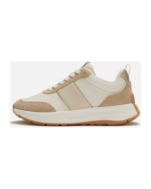 F-Mode Flow Snake Glitter Trainers Platino/Hazelnut Egret