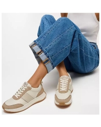 F-Mode Flow Snake Glitter Trainers Platino/Hazelnut Egret