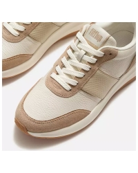 F-Mode Flow Snake Glitter Trainers Platino/Hazelnut Egret