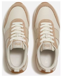 F-Mode Flow Snake Glitter Trainers Platino/Hazelnut Egret