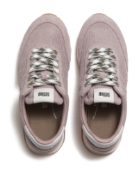 Retro-Q FF Cord Trainers Blush Clay