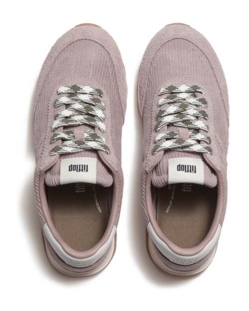 Retro-Q FF Cord Trainers Blush Clay