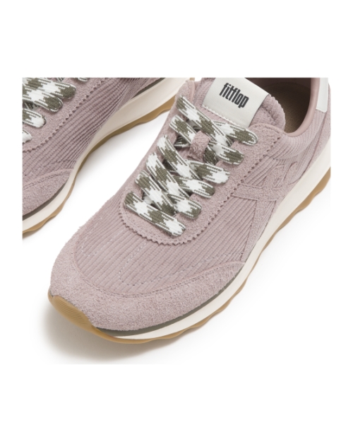Retro-Q FF Cord Trainers Blush Clay