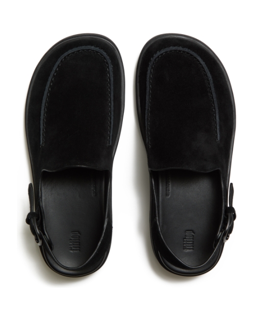 Gen-FF Suede Back-Strap Mules All Black