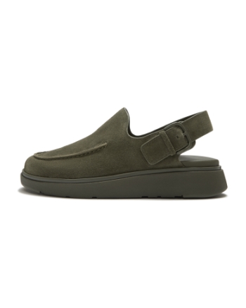 FitFlop Gen-FF Suede Back-Strap Mules Deep Olive