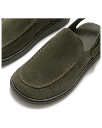 Gen-FF Suede Back-Strap Mules Deep Olive