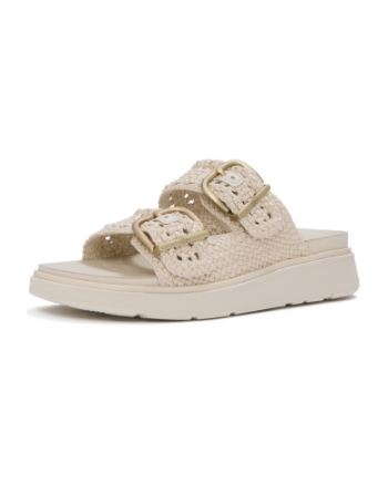 FitFlop Gen-FF Woven Two-Bar Slides Hazy Taupe