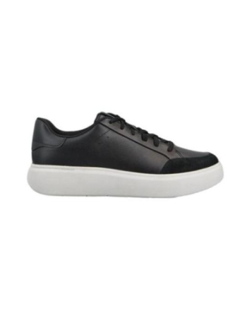 FitFlop RTG Leather Lace Up Trainers Black
